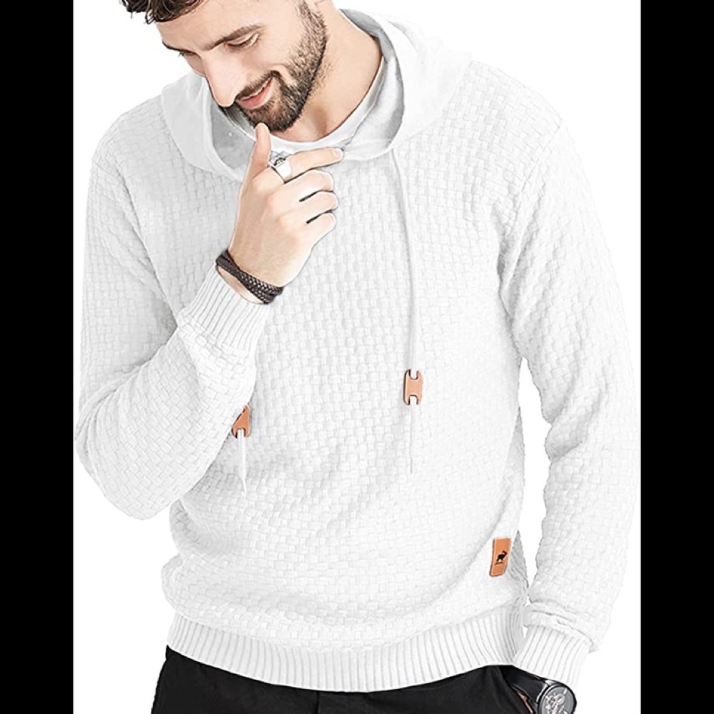 New Mens Hoodie Sweater Ribbed Stretchable Heat Lasting Multiple Sizes